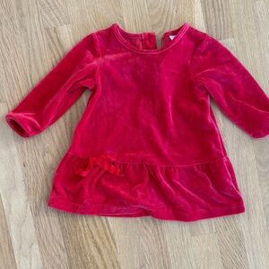 Baby Girl 9–12M Red Velvet Dress Hanna Andersson Holiday
